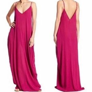 Lovestitch Women's Billow Cocoon Pocket Maxi Dress